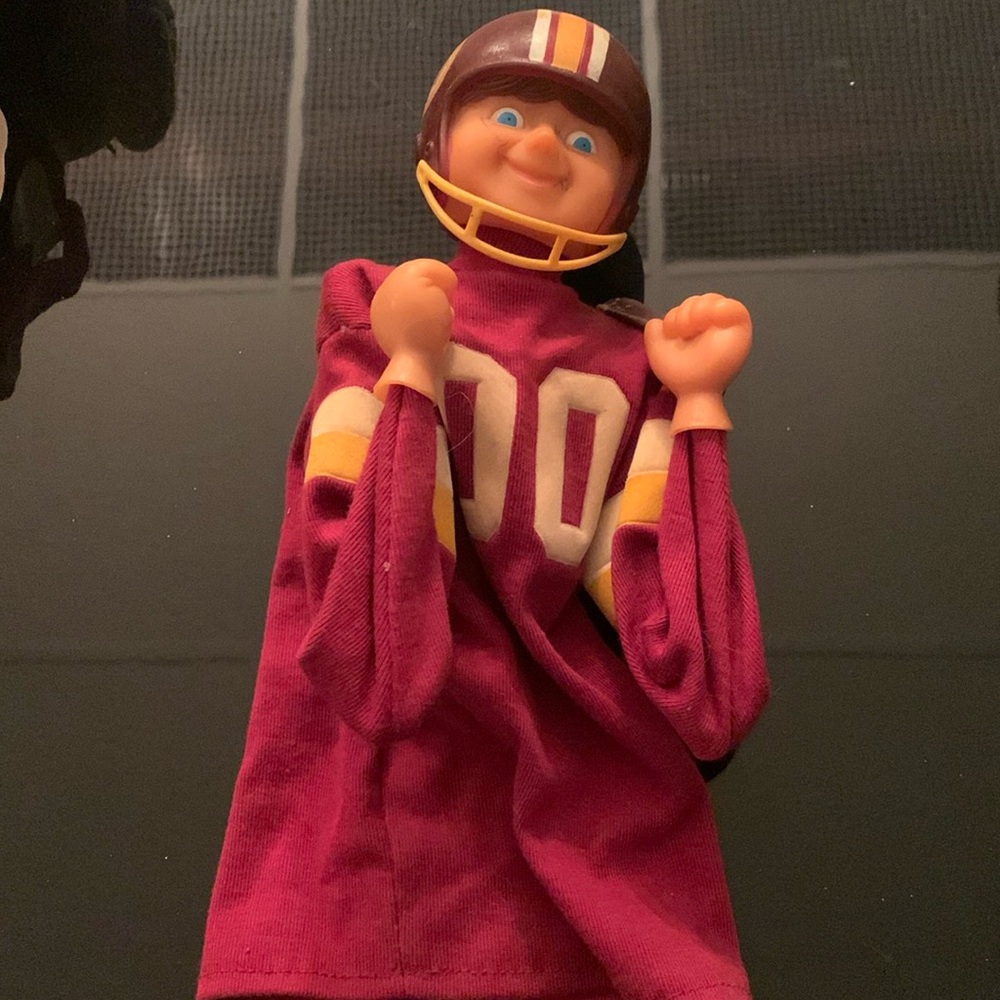 RARE HILCO 1970s WASHINGTON REDSKINS WHOMP IT PUNCHING MECHANICAL PUPPET VINTAGE